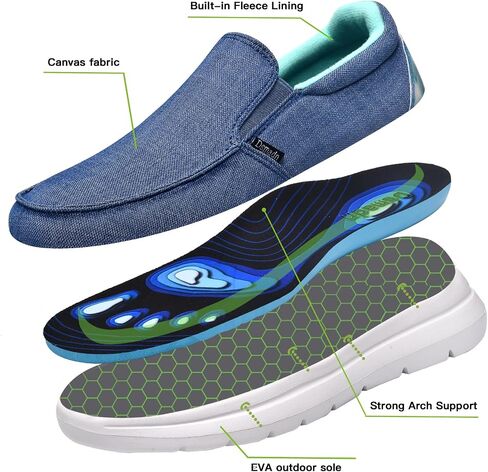 Comfortable Womens Arch Support Walking Shoes, Casual Winter Orthopedic Slip On Shoes for Plantar Fasciitis, Cozy Loafers with Drop-in Heel Design in Saudi Arabia