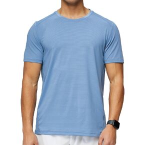 Men's Gym Workout Athletic Running T-Shirts Short Sleeve Moisture Wicking Quick Dry Tees Top in Kuwait