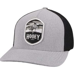 HOOEY Boys Grey Cheyenne Patch Flex Fit Mesh Ball Cap