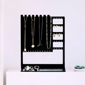 Lulu Jewelry Stand Organizer - Elegant Necklace Holder, Earring Stand, and Bracelet Display - Aesthetic Jewelry Holder for Storage and Organization - Jewelry Stand for Women in Saudi Arabia