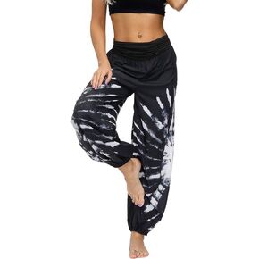 Lu's Chic Women's Thai Harem Pants Bohemian Yoga Pants Indian Loose Summer Boho Hippie Pants in Kuwait