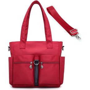 Dayfine Nylon Tote Bags for Women Waterproof Shoulder Bag Satchel Casual Handbags Lightweight Purse Multiple Pockets Bag in Kuwait