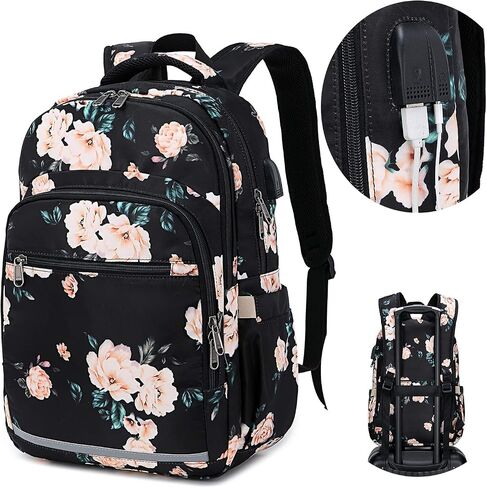 Bluboon Backpack for Women 15.6 Inch Laptop Bookbag College School Backpack Girls Schoolbag Compartment Daypack for Business in Kuwait