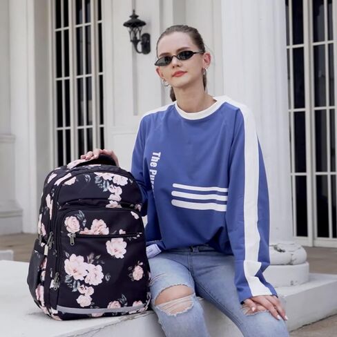 Bluboon Backpack for Women 15.6 Inch Laptop Bookbag College School Backpack Girls Schoolbag Compartment Daypack for Business in Kuwait