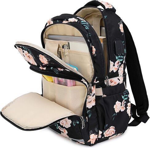 Bluboon Backpack for Women 15.6 Inch Laptop Bookbag College School Backpack Girls Schoolbag Compartment Daypack for Business in Kuwait