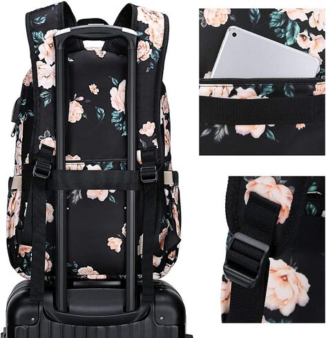 Bluboon Backpack for Women 15.6 Inch Laptop Bookbag College School Backpack Girls Schoolbag Compartment Daypack for Business in Kuwait
