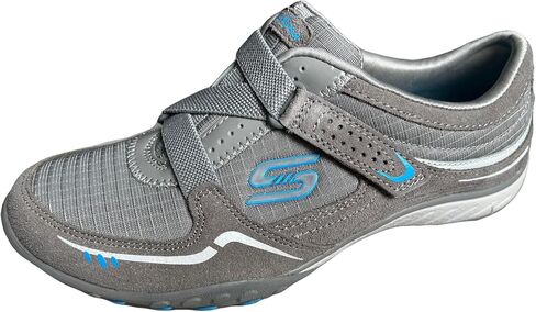 Skechers Women's Relaxed Fit Breathe-Easy-Secret Crush Sneakers, Gray, 6.5 in Saudi Arabia