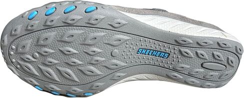 Skechers Women's Relaxed Fit Breathe-Easy-Secret Crush Sneakers, Gray, 6.5 in Saudi Arabia
