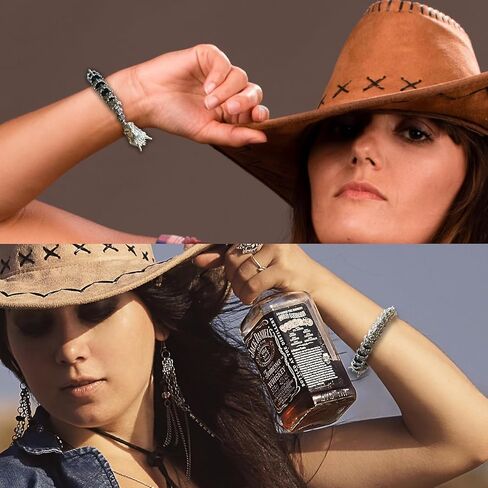 TERYSSAI Retro Dragon Bracelets for Men, Metal Style Totem Dragon Link Chain Adjustable Punk Hip Hop Dragon Men's Accessories in Kuwait