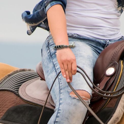 TERYSSAI Retro Dragon Bracelets for Men, Metal Style Totem Dragon Link Chain Adjustable Punk Hip Hop Dragon Men's Accessories in Kuwait