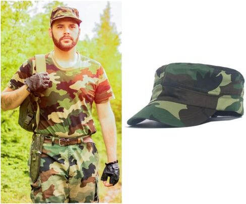gofidin Men Women Camouflage Army Hat Camo Military Cadet Combat Fishing Baseball Cap in Saudi Arabia