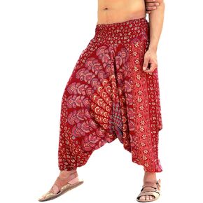 SARJANA HANDICRAFTS Mens Womens Rayon Mandala Pockets Harem Pants Yoga Drop Crotch Trouser