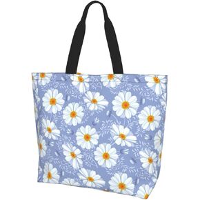 حقيبة حمل مطبوعة من BELSAV للنساء قابلة لإعادة الاستخدام وقابلة للطي وحقائب بقالة وحقيبة تسوق وحقائب شاطئ وحقيبة كتف للسفر in Kuwait