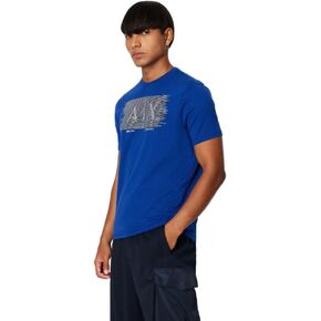 A|X ARMANI EXCHANGE Men's Regular Fit Ax Lines Box Logo Tee in Saudi Arabia
