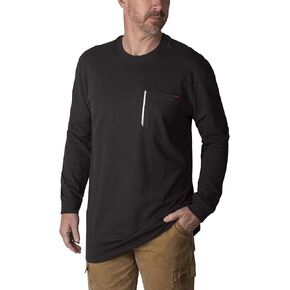 Walls Men's Grit2 Heavyweight Long-Sleeve Cotton Work T-Shirt