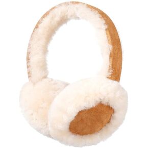MaxW Winter Wool Ear Muffs for Men and Women Cute Fluffy Earmuffs Soft Cozy Outdoor Ear Warmer in Kuwait