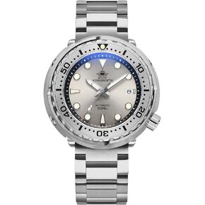 ADDIESDIVE Diver Watches for Men, 47.5MM Automatic Wristwatch Nh35 Waterproof 300M Luminescent Chromalight Dial, My-H5