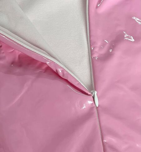 TZMAPU Women's Piece Halter Jumpsuit Faux patent Leather Leotard Bodysuit in Kuwait