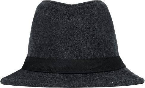 Felt Trilby Fedoras Hat Men Panama Jazz Hat Short Brim Bowler Hat 20s Gatsby Hat in Kuwait