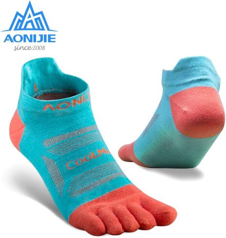 AONIJIE Toe Socks for Men and Women High Performance Athletic Running Five Finger Ankle Socks in Kuwait