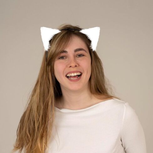 HONGTEYA القط الذئب الثعلب آذان الكلب عقال اليدوية هالوين زي تأثيري الحيوان فروي آذان القوطي اكسسوارات للنساء in Kuwait