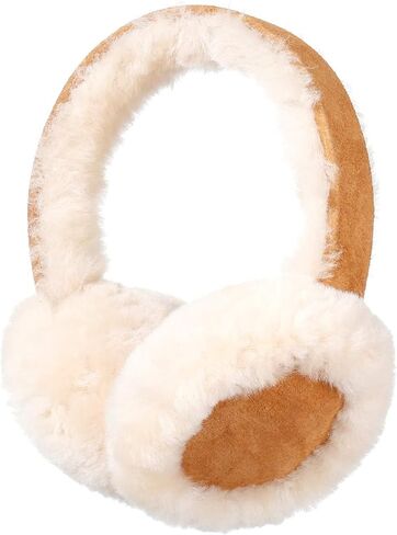 MaxW Winter Wool Ear Muffs for Men and Women Cute Fluffy Earmuffs Soft Cozy Outdoor Ear Warmer in Kuwait