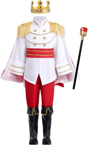 ODIZLI Prince Charming Costume Kids Boys Halloween Carnival Dress Up Fancy Cosplay Suits in Kuwait