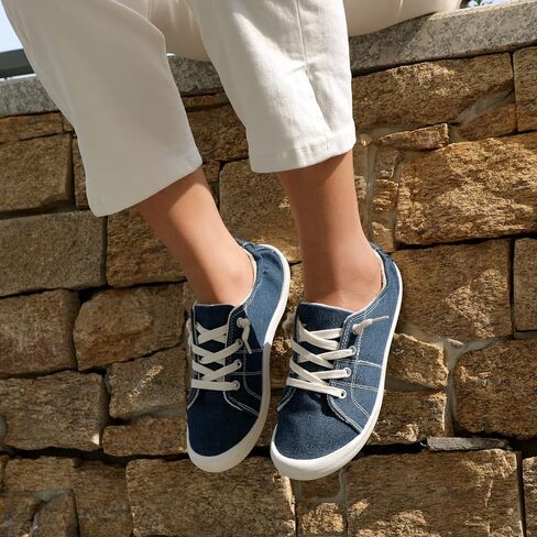 STQ Slip On Canvas Shoes for Womens Casual Fashion Sneakers in Kuwait