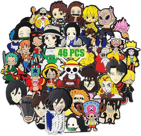 حزمة سحر الأحذية أنيمي 46 جهاز كمبيوتر شخصي أنيمي سحر دبابيس الأحذية الملحقات بارد سحر الأحذية للمراهقين بنين بنات الأحذية الديكور سحر عيد الهالوين عيد الميلاد الديكور هدية حزب صالح in Kuwait