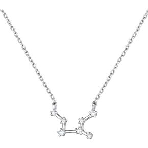 ChicSilver 925 الفضة الاسترليني تشيكوسلوفاكيا علم التنجيم 12 كوكبة ابراج زودياك قلادة هدية عيد ميلاد، 16-18 بوصة (مع صندوق هدية) in Kuwait