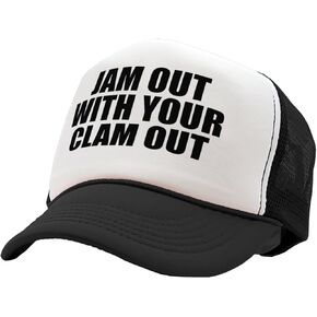 The Goozler - JAM OUT with your CLAM OUT - funny party club - Vintage Retro Style Trucker Cap Hat