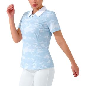 Hiverlay قمصان جولف للسيدات قمصان بولو للنساء UPF 50+ خفيفة الوزن سريعة الجفاف بياقة للتنس قمصان يومية للعمل in Kuwait