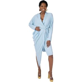 Pantora Women's Wanda Draped Asymmetrical Wrap Dress
