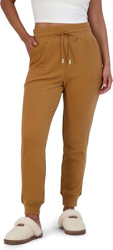 BEARPAW Women's Micro Fleece Drawstring Athletic Jogger Sweatpants with Pockets in Saudi Arabia