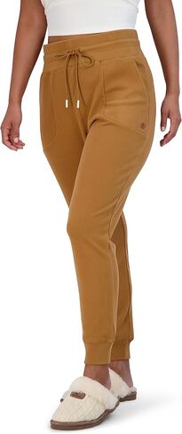 BEARPAW Women's Micro Fleece Drawstring Athletic Jogger Sweatpants with Pockets in Saudi Arabia