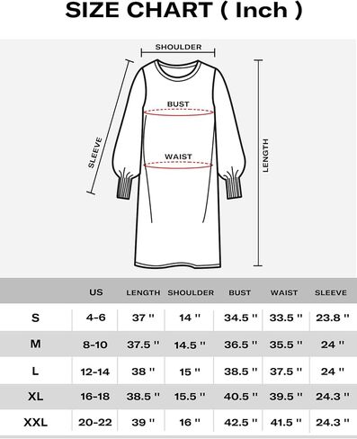 فستان سترة نسائي متوسط ​​الطول من Moss Rose، بياقة دائرية وأكمام منتفخة، فساتين طويلة محبوكة وقابلة للتمدد in Kuwait