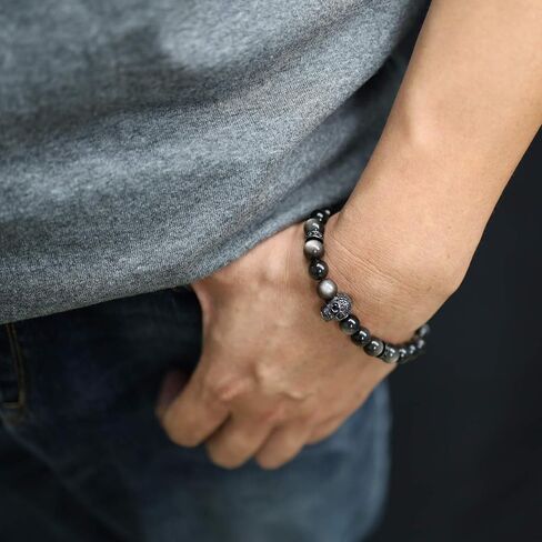 COAI Black Stone Skull Bracelet in Kuwait