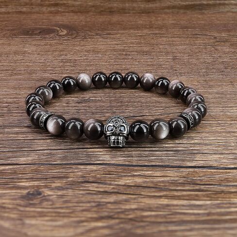 COAI Black Stone Skull Bracelet in Kuwait