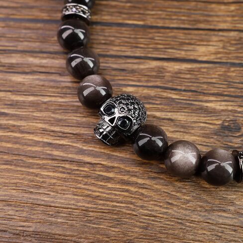 COAI Black Stone Skull Bracelet in Kuwait