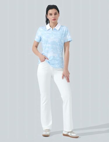 Hiverlay قمصان جولف للسيدات قمصان بولو للنساء UPF 50+ خفيفة الوزن سريعة الجفاف بياقة للتنس قمصان يومية للعمل in Kuwait