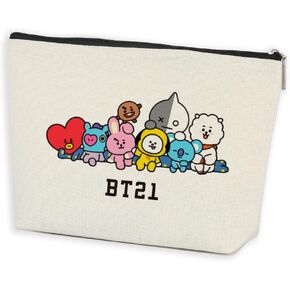 Korean Group Army Musical Makeup Bag Music Team Army Members Fans Gift Musical Merchandise Gift for Women Girl Korean Drama Fan Gift South Korea Fashion for South Korean Music Groups Fans Gifts