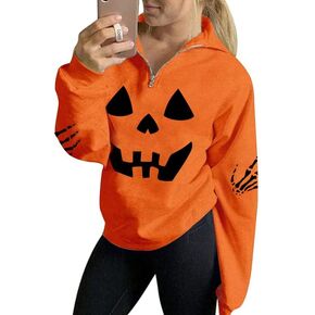 Spadehill St. Patrick's Day Women Half Zip Long Sleeves Sweatshirt