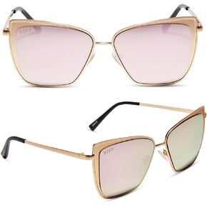DIFF Grace Lightweight oversized Cat Eye Sunglasses for Women, UV400 Protection Protection