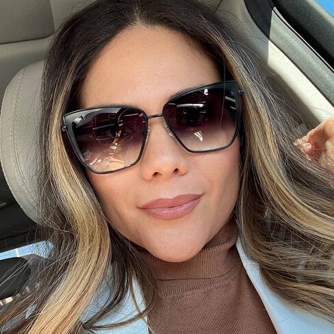 DIFF Grace Lightweight oversized Cat Eye Sunglasses for Women, UV400 Protection Protection in Saudi Arabia