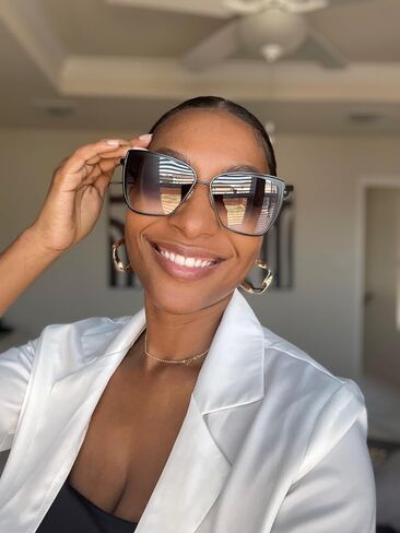 DIFF Grace Lightweight oversized Cat Eye Sunglasses for Women, UV400 Protection Protection in Saudi Arabia