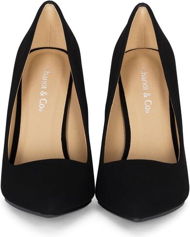 Chariot & Co: Mall- Womens Closed Toe High Heels Dress Pointed Toe Wedding Stiletto Pump Shoes - 4" Heel in Kuwait
