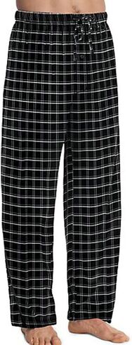 Hanes Men's ComfortSoft Cotton Printed Lounge Pants, 31" Inseam, Pockets, Drawstring/Elastic Waist in Kuwait