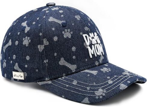 Waldeal Embroidered Dog Mom Hat for Women Paw Jacquard Baseball Cap Pet Lover Gifts in Saudi Arabia