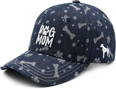 Waldeal Embroidered Dog Mom Hat for Women Paw Jacquard Baseball Cap Pet Lover Gifts in Saudi Arabia