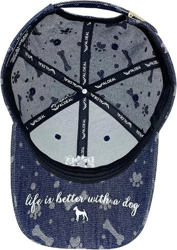 Waldeal Embroidered Dog Mom Hat for Women Paw Jacquard Baseball Cap Pet Lover Gifts in Saudi Arabia